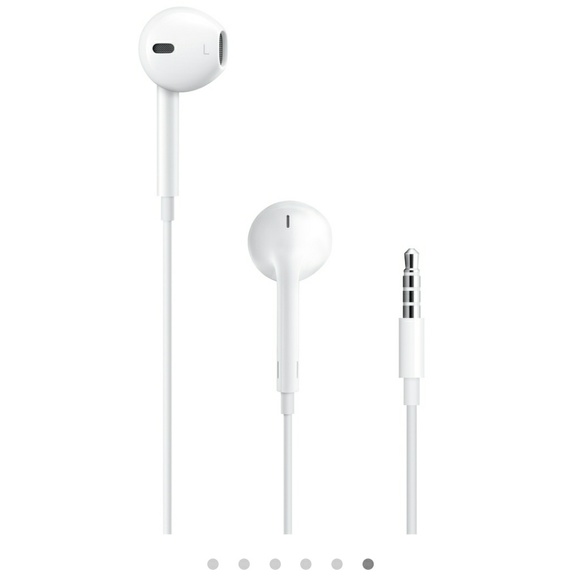 Apple Earbuds Headphone Wired AUX input 3.5mm Jack - Picture 1 of 8